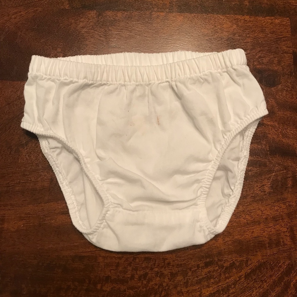 White Baby Girl 3 Months Bloomers